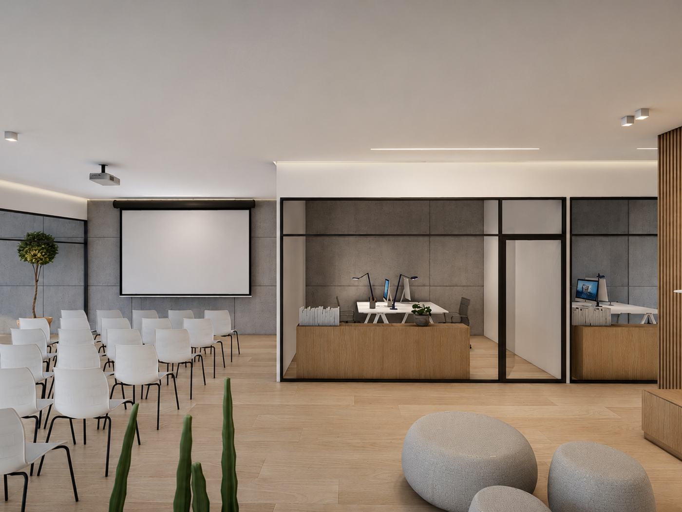 Headquarters Agrolab — Sala formación sillas