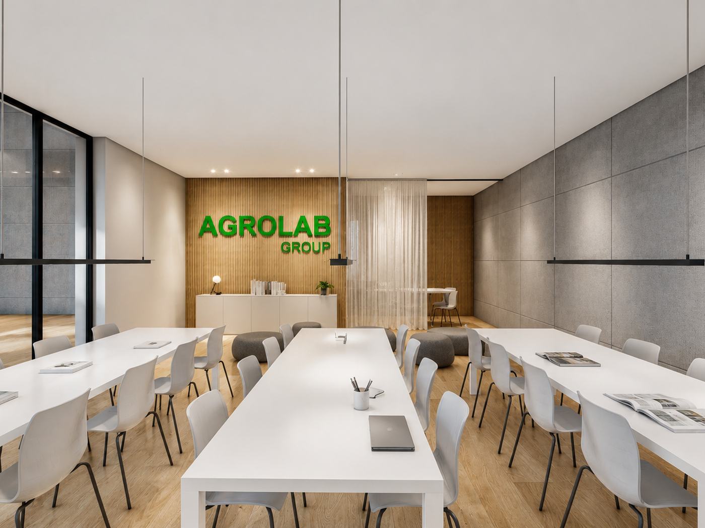 Headquarters Agrolab — Sala reuniones logo