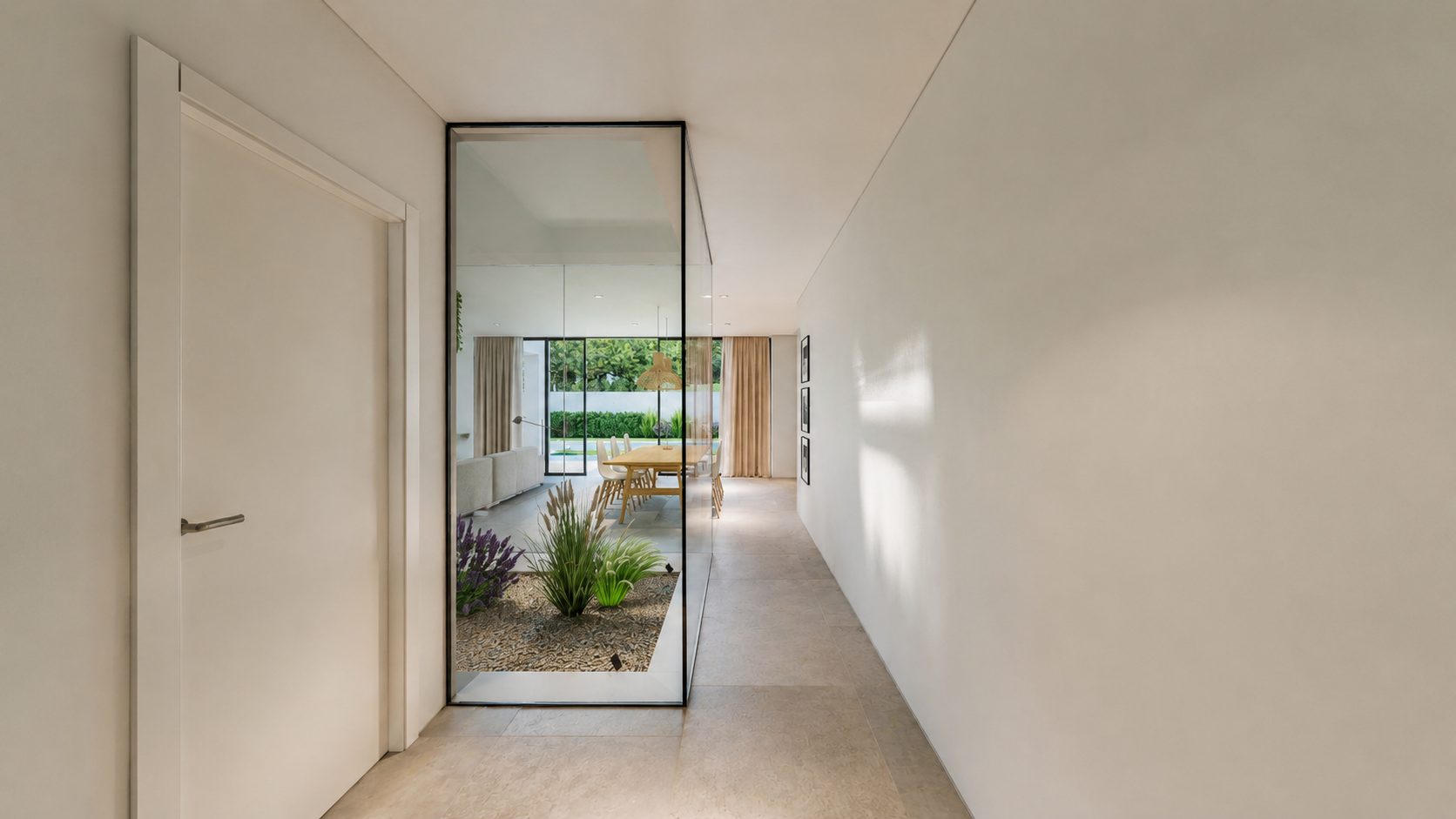 Casa Blancafort — Pasillo espejo