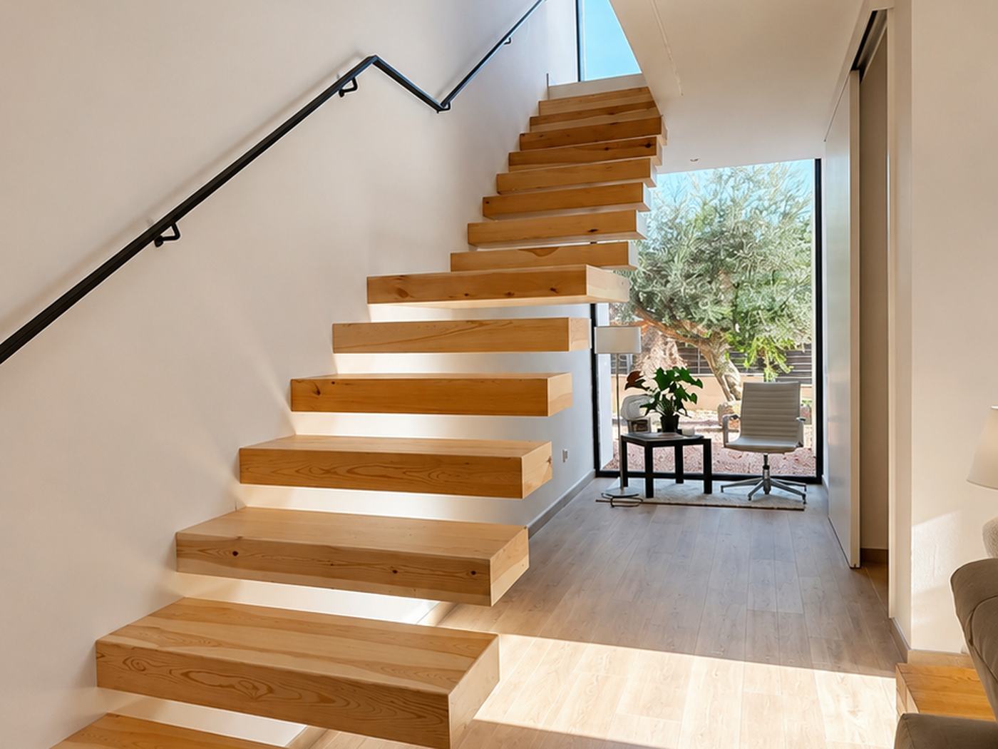 Casa Maresme — Escalera olivo