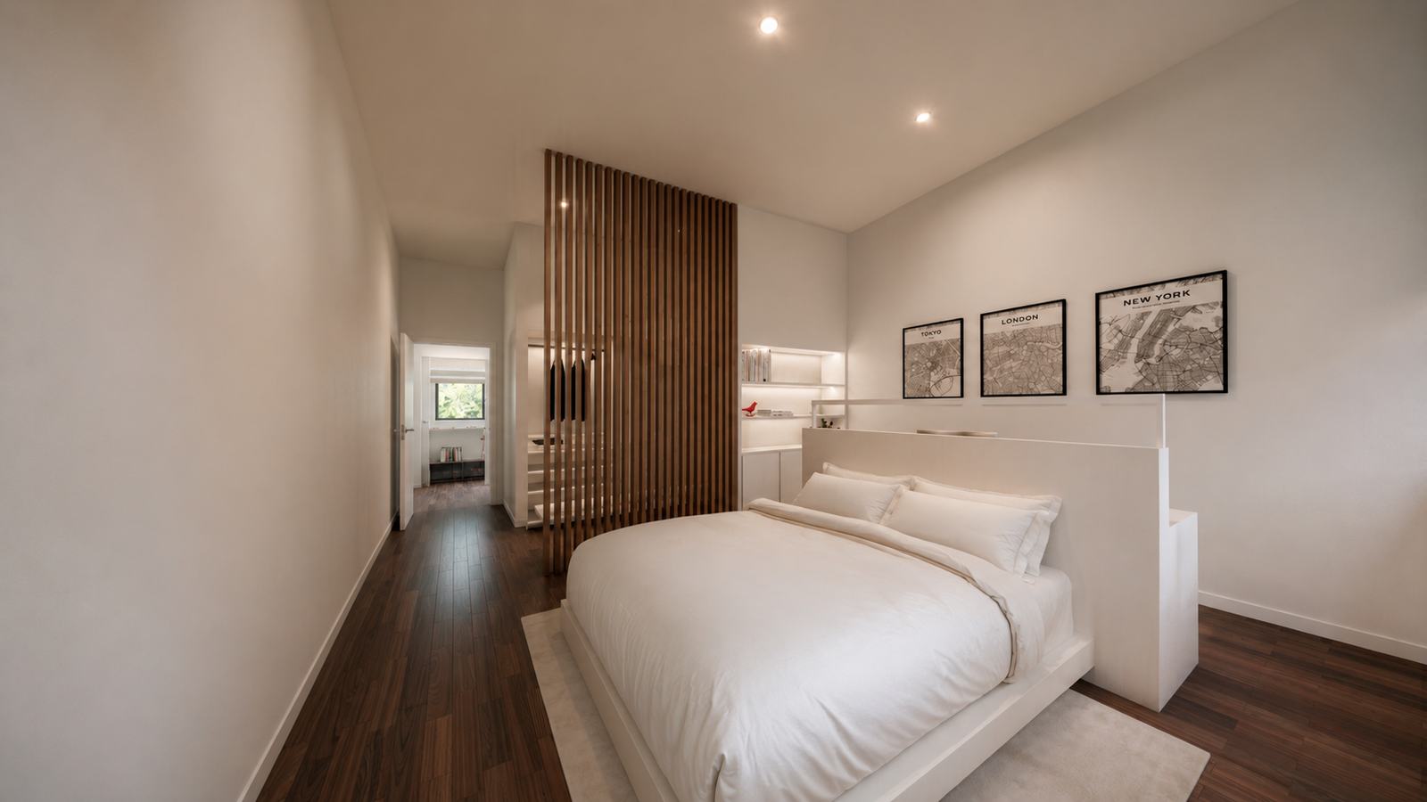 Ampliación Casa Marina — Dormitorio galería cuadros