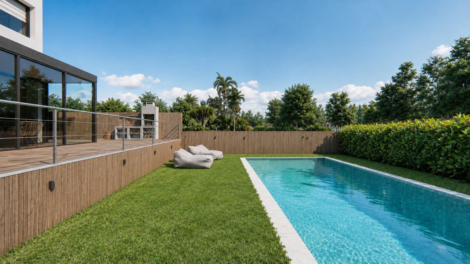 Ampliación Casa Marina — Piscina jardín
