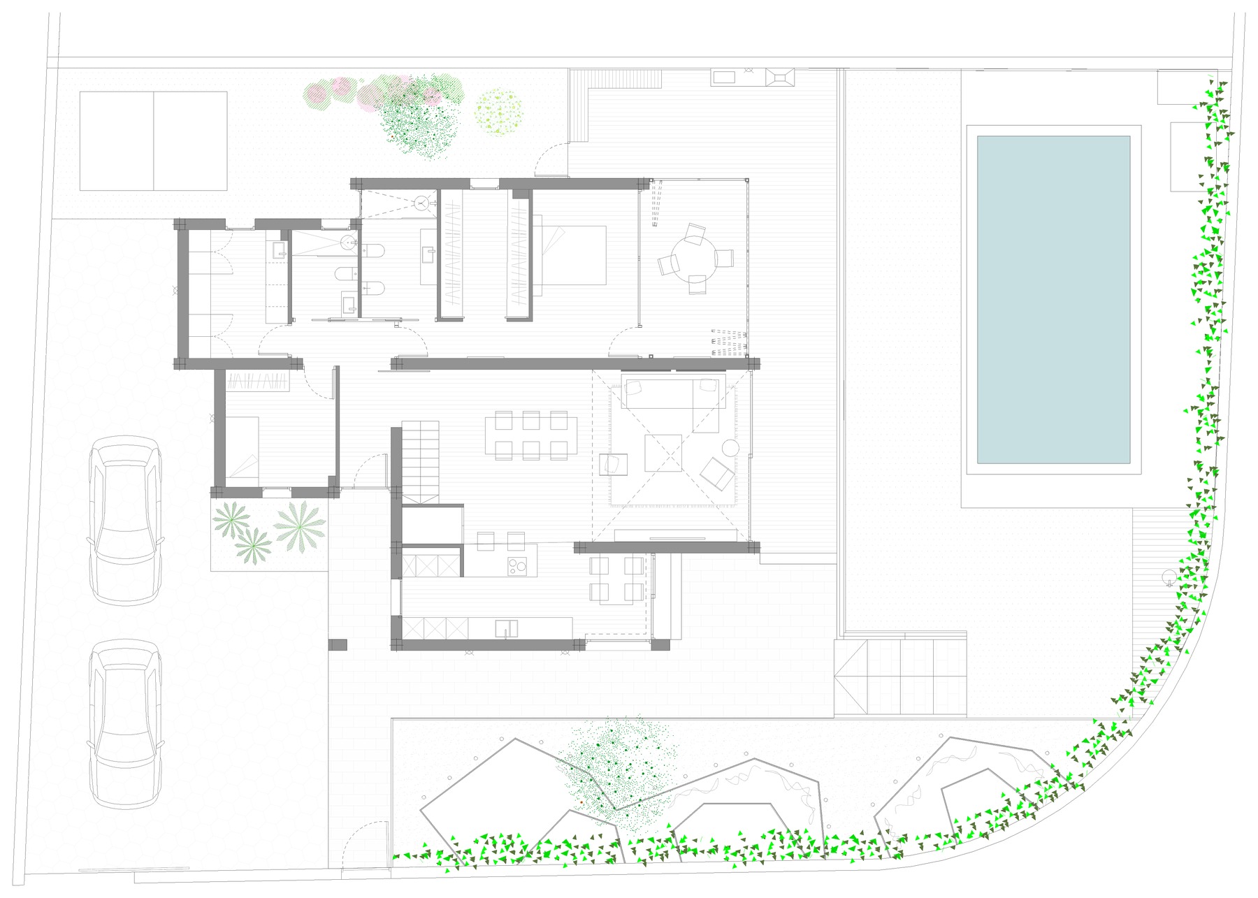Ampliación Casa Marina — Planta piscina