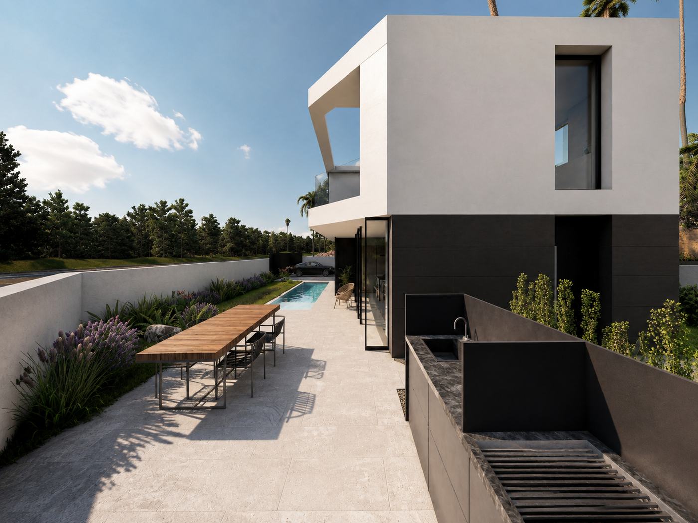 Casa X — Terraza comedor exterior