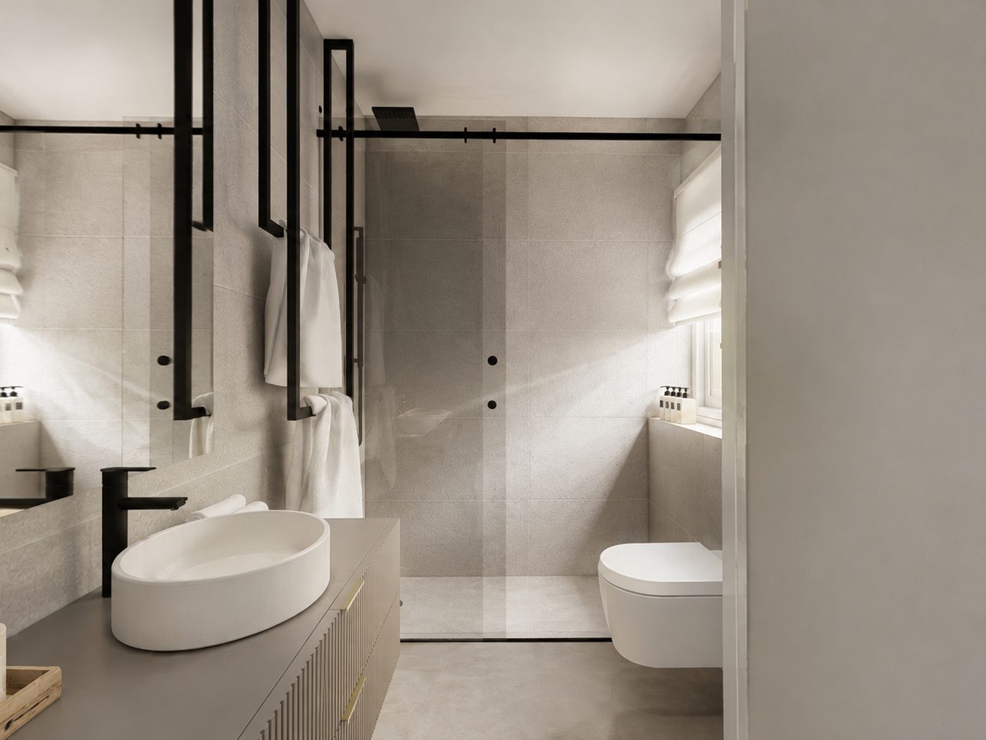 Reforma Abril — Baño ducha redonda