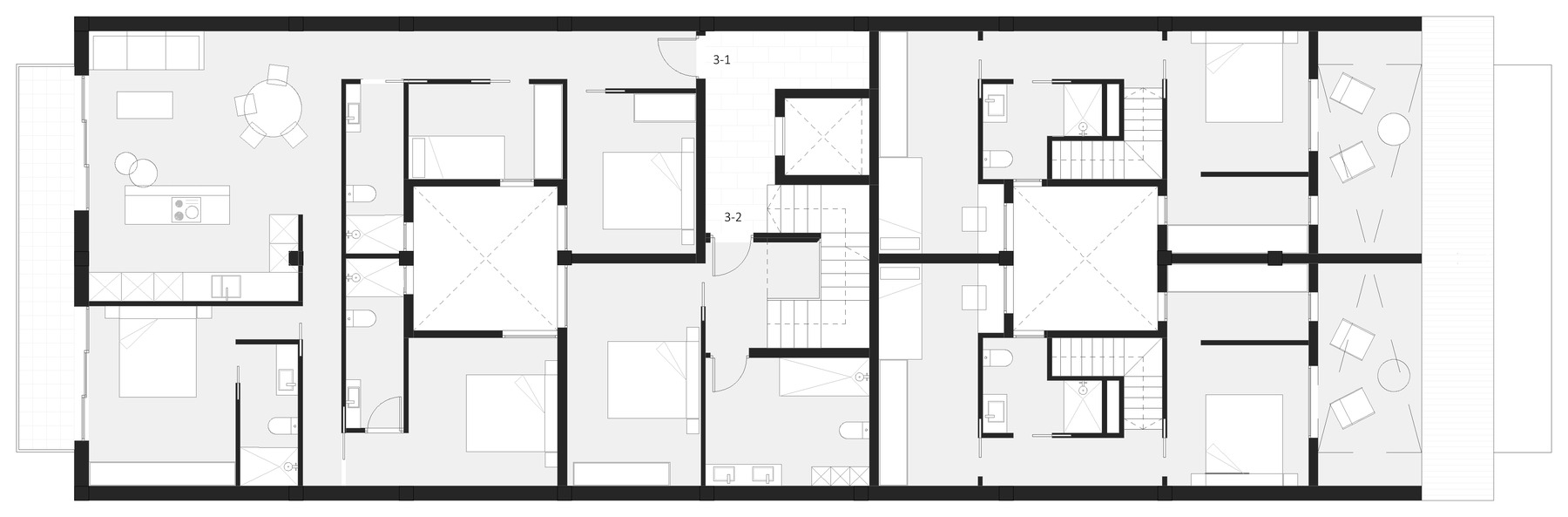 Viviendas Pallaresos — Planta 3